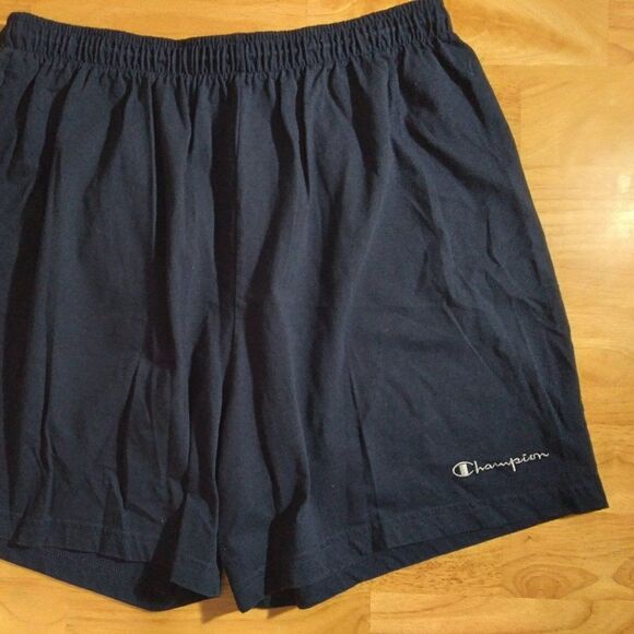Vintage Champion Spell Out Logo Sweat Shorts - Picture 2 of 7